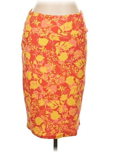 Pre-owned Lularoe Formal Skirt In Orange