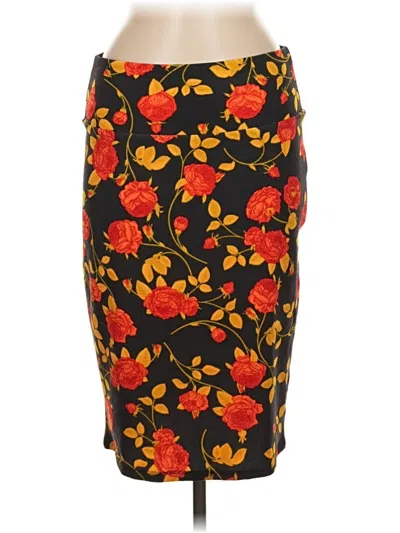 Pre-owned Lularoe Formal Skirt In Orange