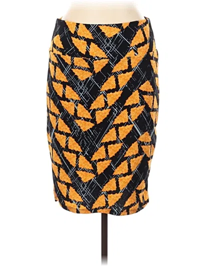 Pre-owned Lularoe Formal Skirt In Orange