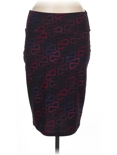 Pre-owned Lularoe Formal Skirt In Purple