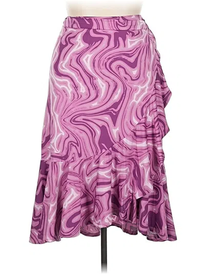 Pre-owned Lularoe Formal Skirt In Purple