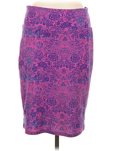 Pre-owned Lularoe Formal Skirt In Purple