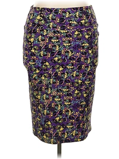 Pre-owned Lularoe Formal Skirt In Purple