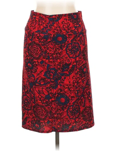 Pre-owned Lularoe Formal Skirt In Red