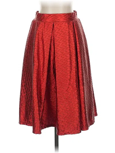 Pre-owned Lularoe Formal Skirt In Red