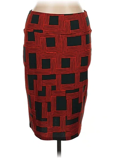Pre-owned Lularoe Formal Skirt In Red