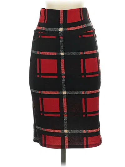 Pre-owned Lularoe Formal Skirt In Red