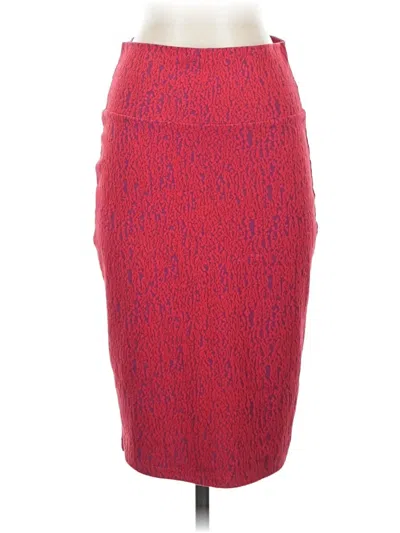 Pre-owned Lularoe Formal Skirt In Red
