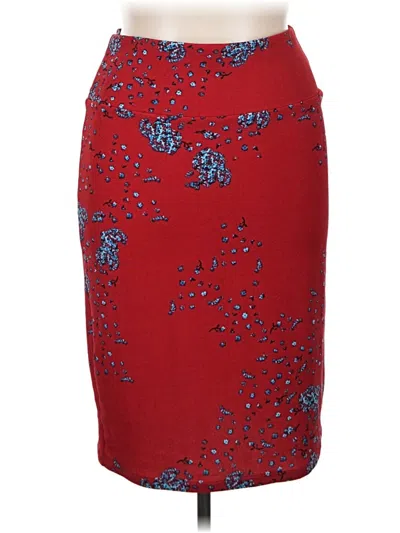 Pre-owned Lularoe Formal Skirt In Red