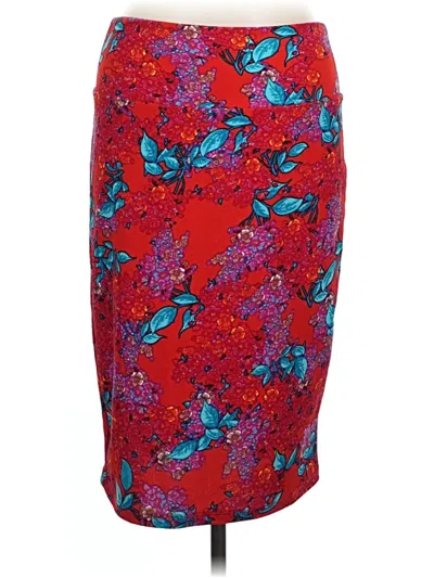 Pre-owned Lularoe Formal Skirt In Red