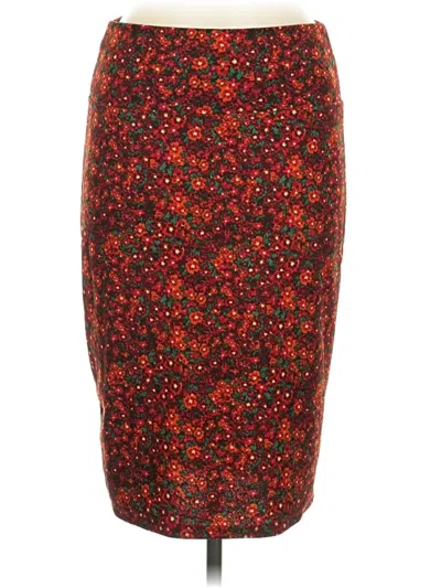 Pre-owned Lularoe Formal Skirt In Red