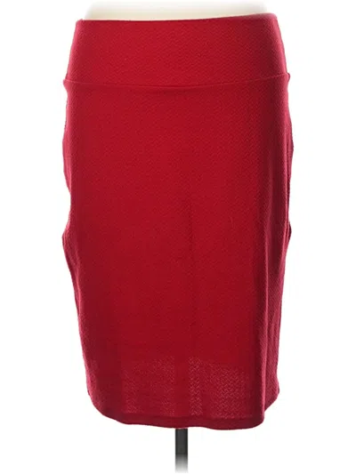 Pre-owned Lularoe Formal Skirt In Red
