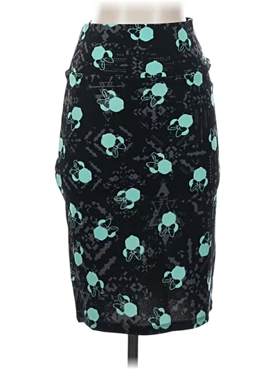 Pre-owned Lularoe Formal Skirt In Teal