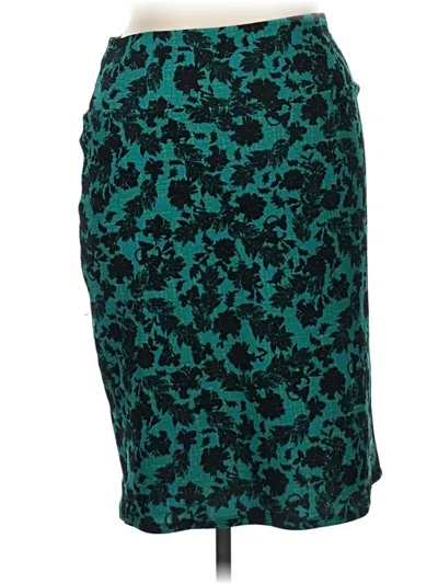 Pre-owned Lularoe Formal Skirt In Teal