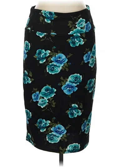 Pre-owned Lularoe Formal Skirt In Teal