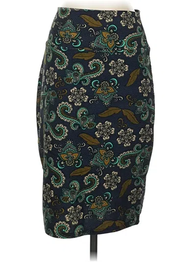 Pre-owned Lularoe Formal Skirt In Teal