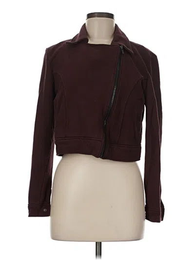 Pre-owned Lularoe Jacket In Burgundy