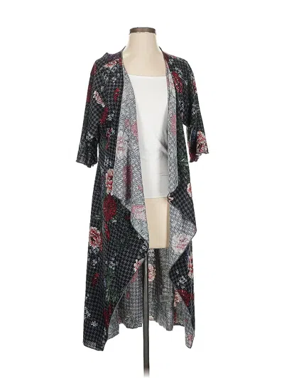 Pre-owned Lularoe Kimono In Black