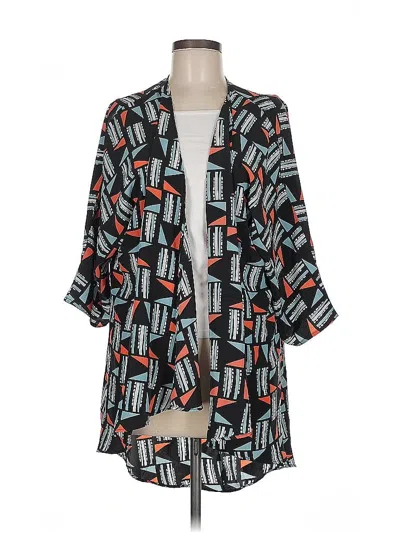 Pre-owned Lularoe Kimono In Black