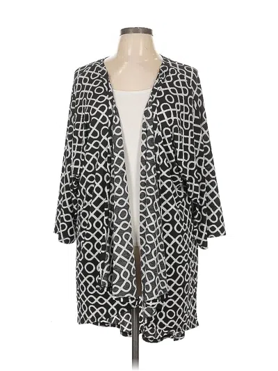 Pre-owned Lularoe Kimono In Black