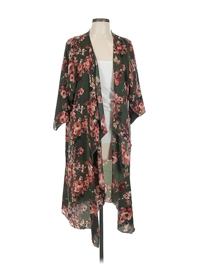Pre-owned Lularoe Kimono In Black