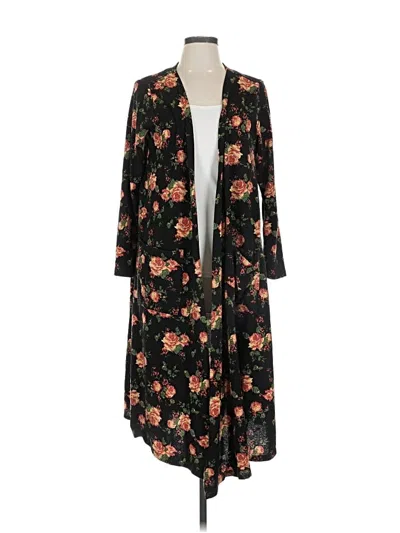 Pre-owned Lularoe Kimono In Black