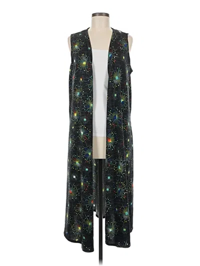 Pre-owned Lularoe Kimono In Black