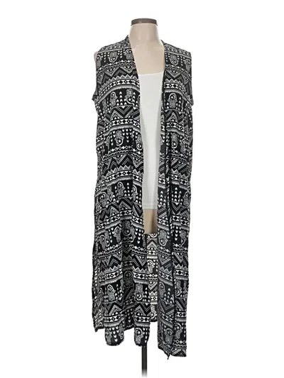 Pre-owned Lularoe Kimono In Black