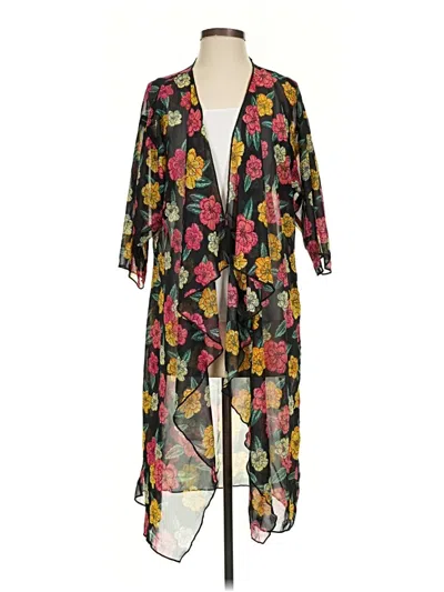 Pre-owned Lularoe Kimono In Black