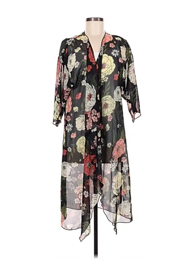 Pre-owned Lularoe Kimono In Black