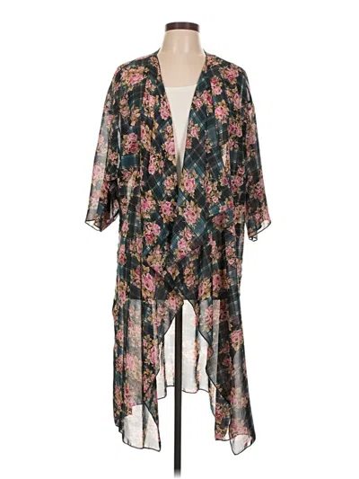Pre-owned Lularoe Kimono In Black