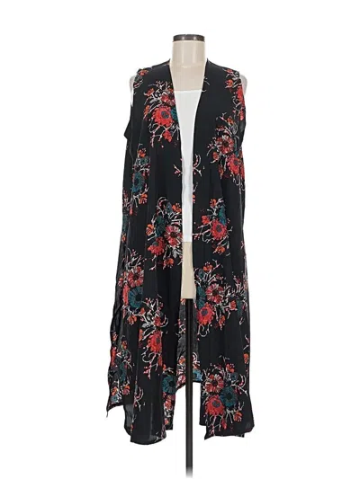Pre-owned Lularoe Kimono In Black