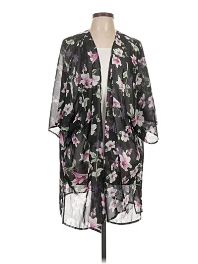 Pre-owned Lularoe Kimono In Black