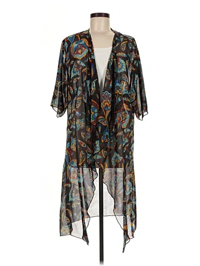 Pre-owned Lularoe Kimono In Black