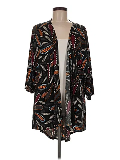 Pre-owned Lularoe Kimono In Black
