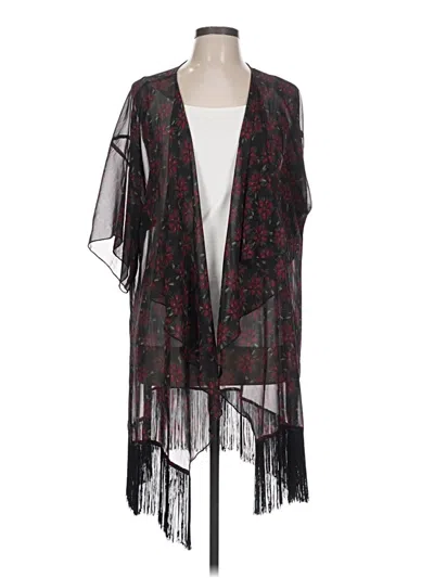 Pre-owned Lularoe Kimono In Black