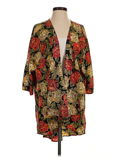 Pre-owned Lularoe Kimono In Black