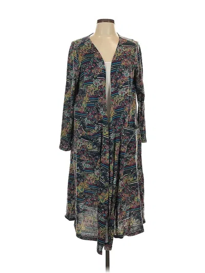 Pre-owned Lularoe Kimono In Blue
