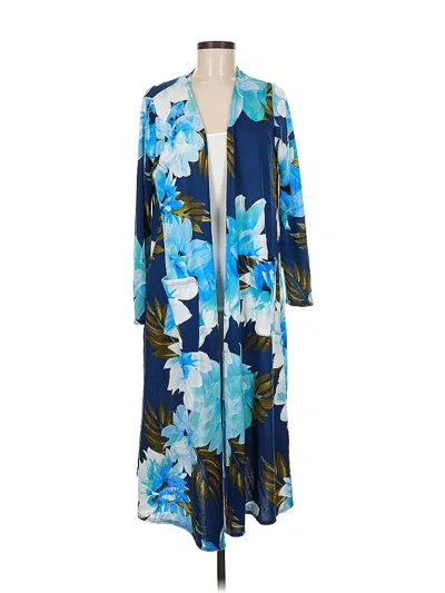 Pre-owned Lularoe Kimono In Blue