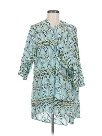 Pre-owned Lularoe Kimono In Blue