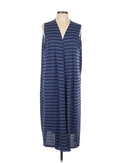 Pre-owned Lularoe Kimono In Blue