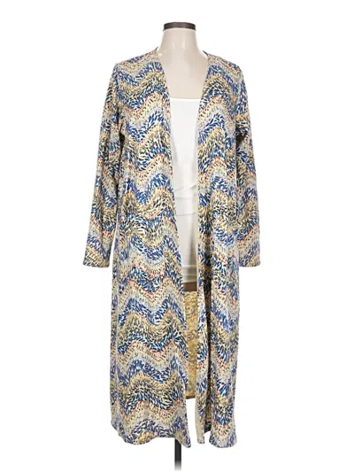 Pre-owned Lularoe Kimono In Blue