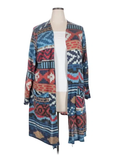 Pre-owned Lularoe Kimono In Blue