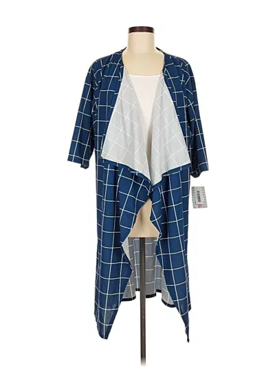 Pre-owned Lularoe Kimono In Blue