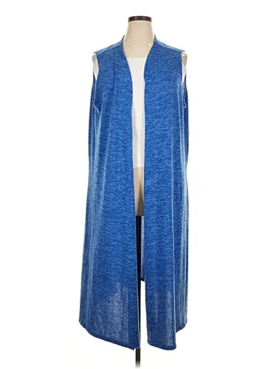 Pre-owned Lularoe Kimono In Blue