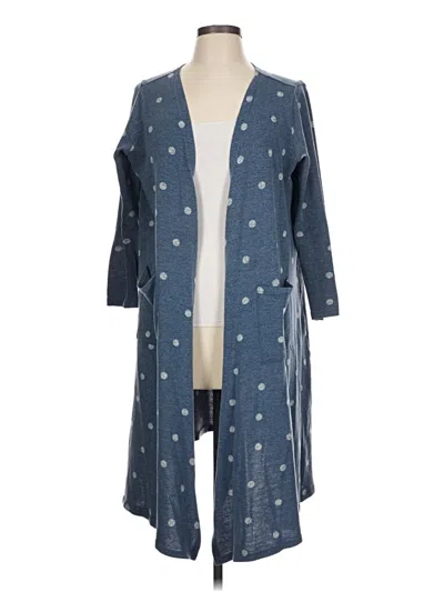 Pre-owned Lularoe Kimono In Blue