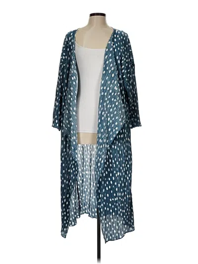 Pre-owned Lularoe Kimono In Blue