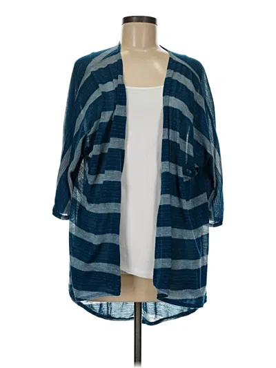 Pre-owned Lularoe Kimono In Blue