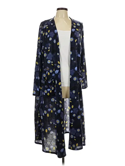 Pre-owned Lularoe Kimono In Blue