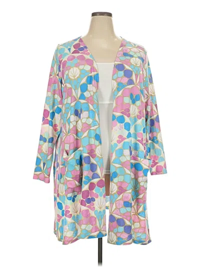 Pre-owned Lularoe Kimono In Blue